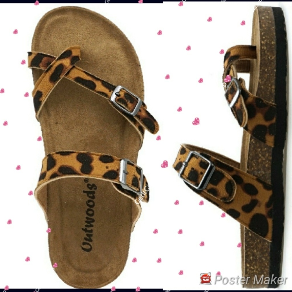 Leopard Print Sandals